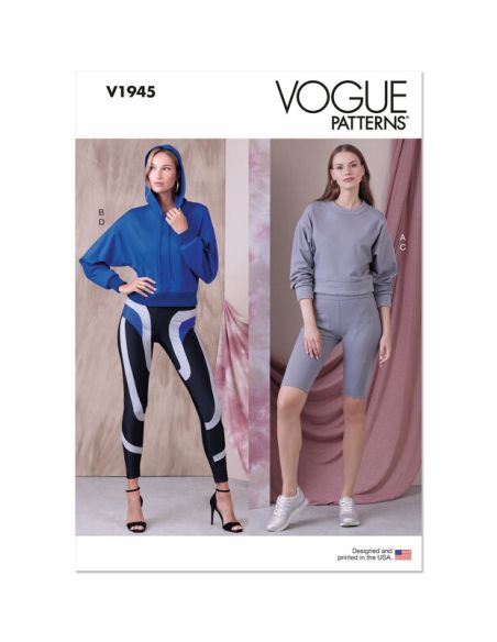 Patron Vogue 1945 A - Haut court & collant