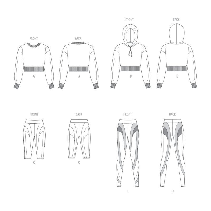 Patron Vogue 1945 A - Haut court & collant