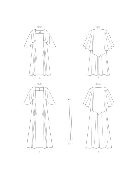 Patron Vogue 1947 B5 - Robe vintage soirée