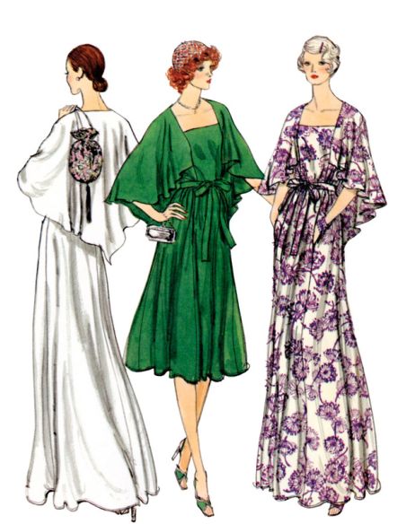 Patron Vogue 1947 B5 - Robe vintage soirée