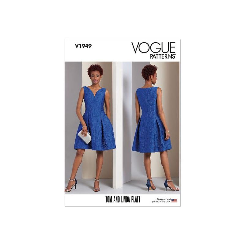 Patron Vogue 1949 B5 - Robe entoilée