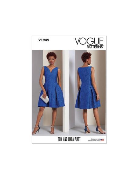 Patron Vogue 1949 B5 - Robe entoilée