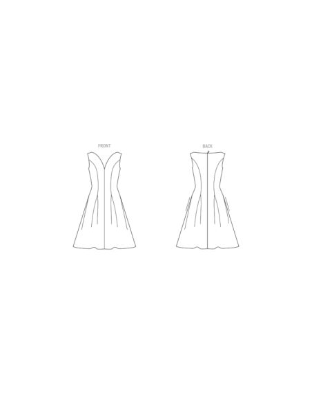 Patron Vogue 1949 Y5 - Robe entoilée