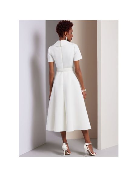 Patron Vogue 1950 A5 - Robe évasée doublée