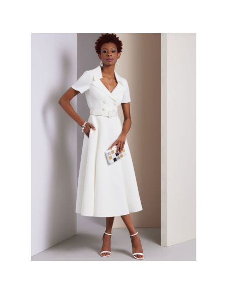 Patron Vogue 1950 F5 - Robe évasée doublée