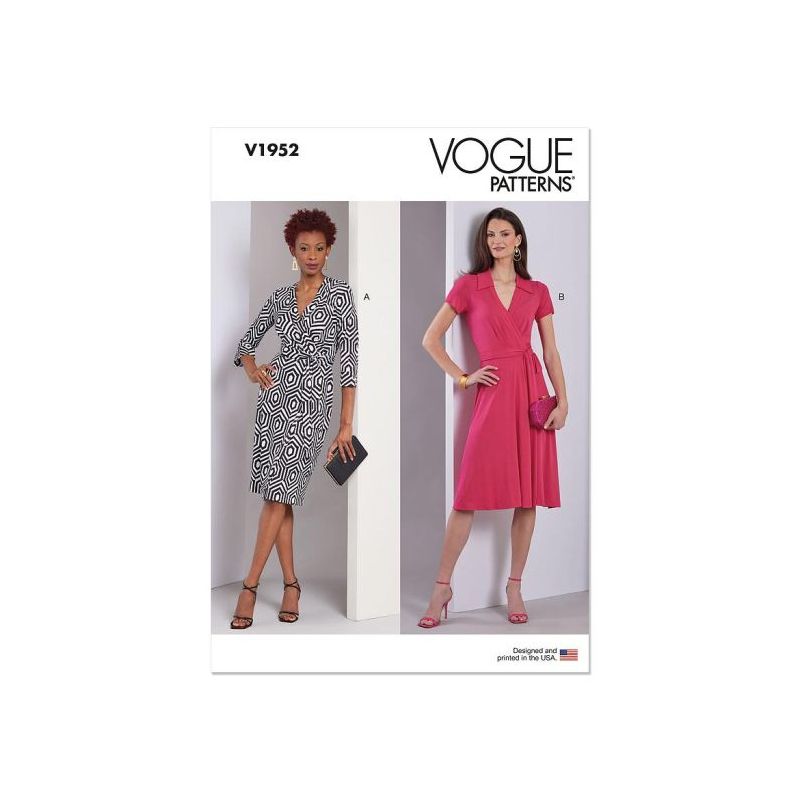 Patron Vogue 1952 A5 - Robe portefeuille