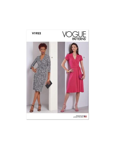 Patron Vogue 1952 F5 - Robe portefeuille