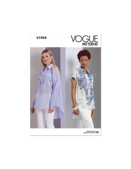 Patron Vogue 1954 B5 - Hauts amples