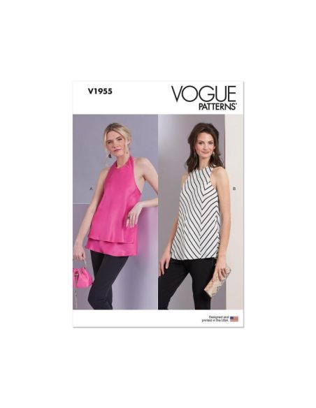 Patron Vogue 1955 Y5- Haut coupé dans le biais