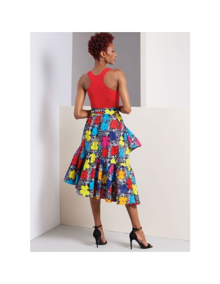 Patron Vogue 1957 B5 - Jupe asymétrique