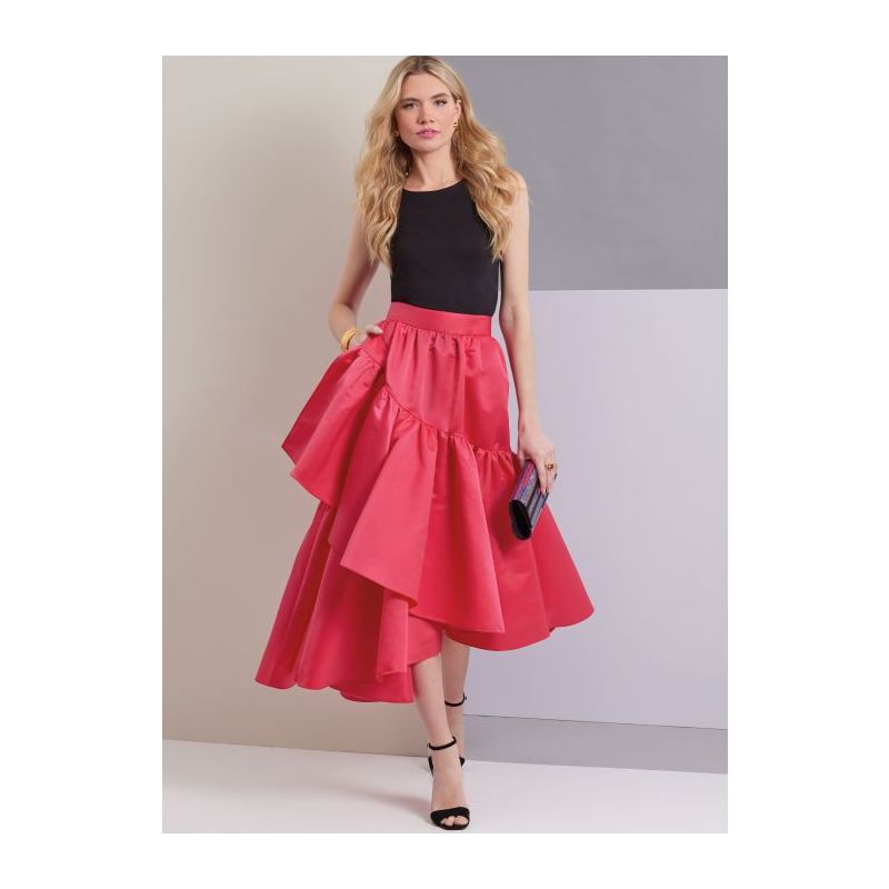 Patron Vogue 1957 B5 - Jupe asymétrique