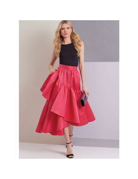 Patron Vogue 1957 B5 - Jupe asymétrique