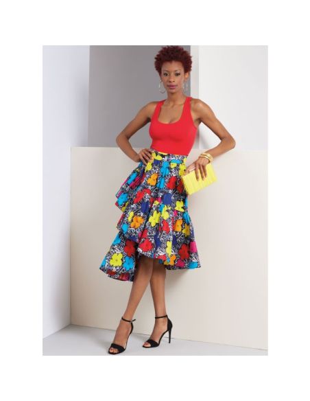 Patron Vogue 1957 B5 - Jupe asymétrique