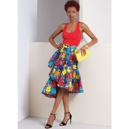 Patron Vogue 1957 Y5 - Jupe asymétrique 2