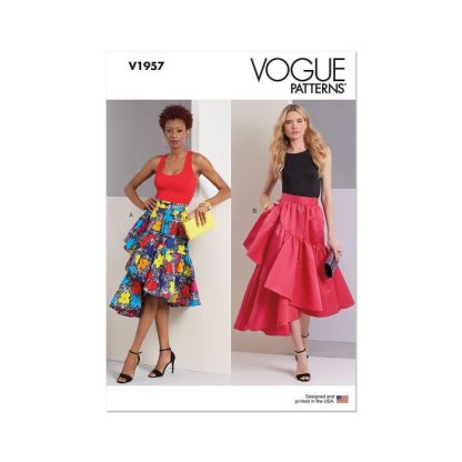 Patron Vogue 1957 Y5 - Jupe asymétrique
