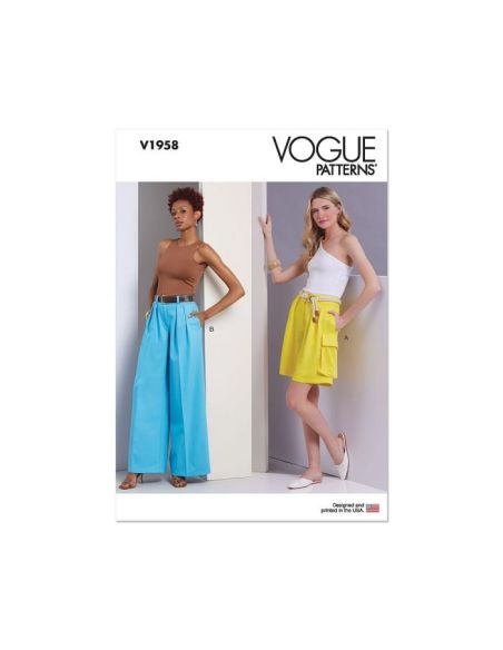 Patron Vogue 1958 F5 - Pantalon & short