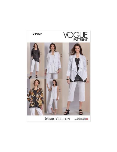 Patron Vogue 1959 Y5 - Veste, tunique et pantalon