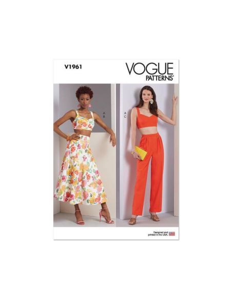 Patron Vogue 1961 E5 - Haut, jupe et pantalon