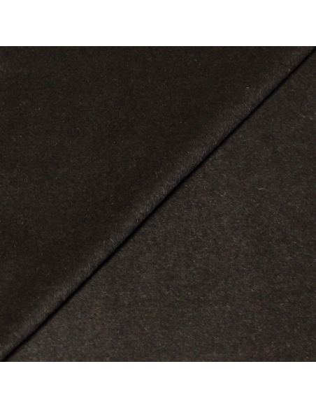Velours de laine & angora - Marron foncé