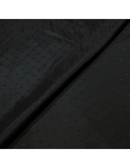 Doublure acétate & viscose - Etoile noir