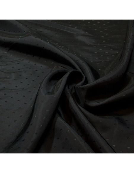 Doublure acétate & viscose - Etoile noir