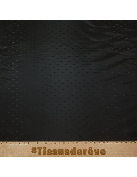 Doublure acétate & viscose - Etoile noir