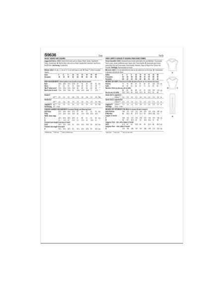 Patron Simplicity 9636.P5 - Sweat et legging