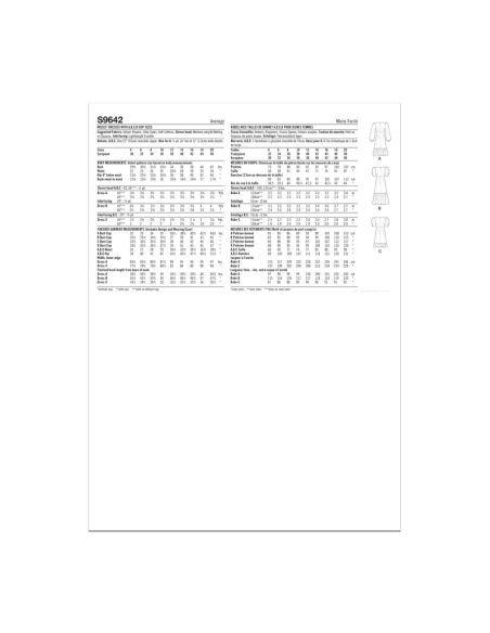 Patron Simplicity 9642.D5 - Robe