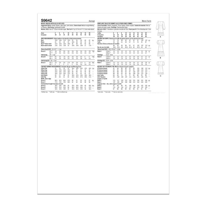 Patron Simplicity 9642.P5 - Robe