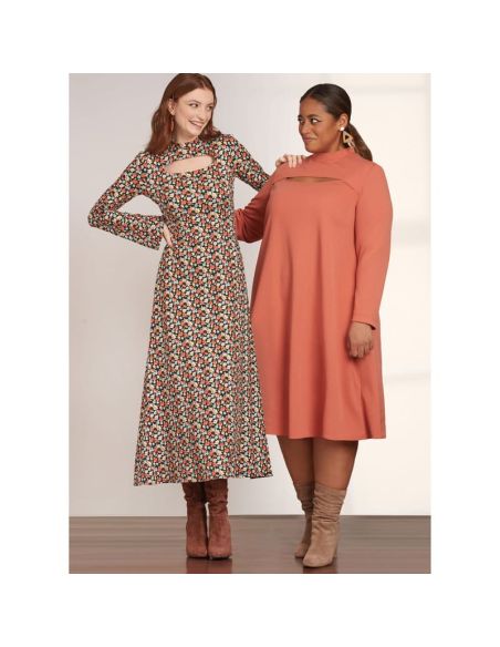 Patron Simplicity 9644.AA - Robe en tricot en trois longueurs