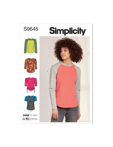 Patron Simplicity 9645.A - Haut en tricot