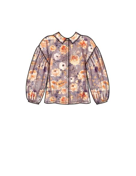 Patron Simplicity 9646.Y5 - Chemise boutonnée