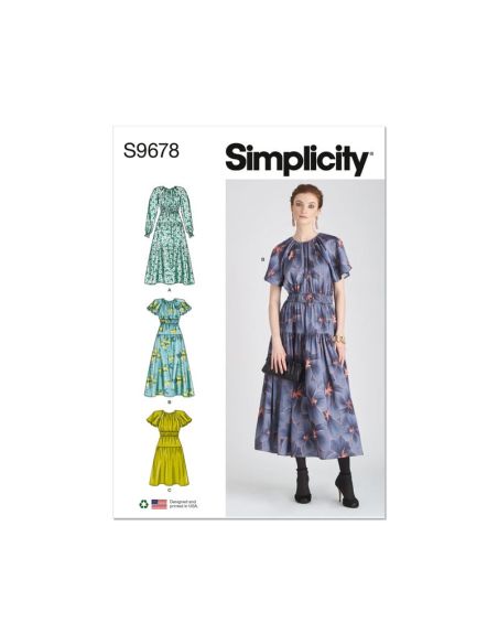 Patron Simplicity 9678.K5 - Robe à manches