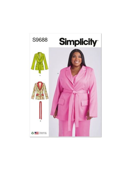 Patron Simplicity 9688.W2 - Blouson avec ceinture