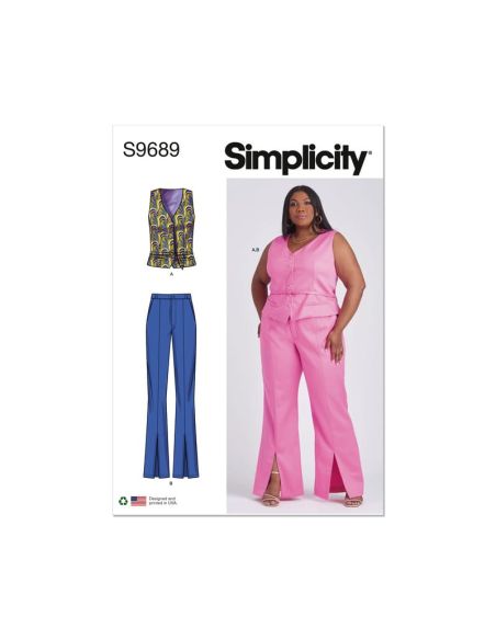 Patron Simplicity 9689.M1 - Veste et pantalon