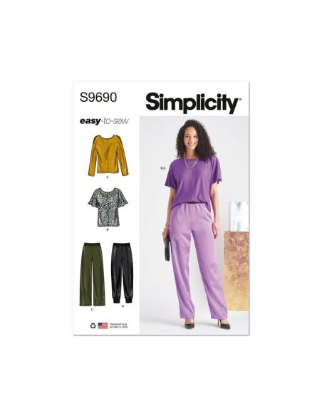 Patron Simplicity 9690.Y5 - Top et pantalon