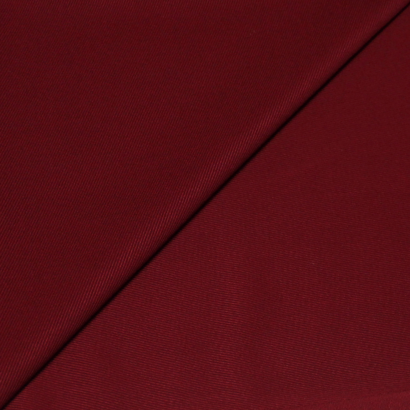 Tissu tailleur de laine vierge tricotine - Bordeaux