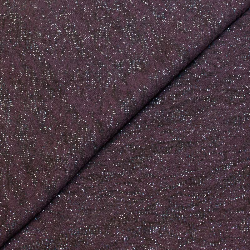 Étoffe de laine gaufrée - Violet