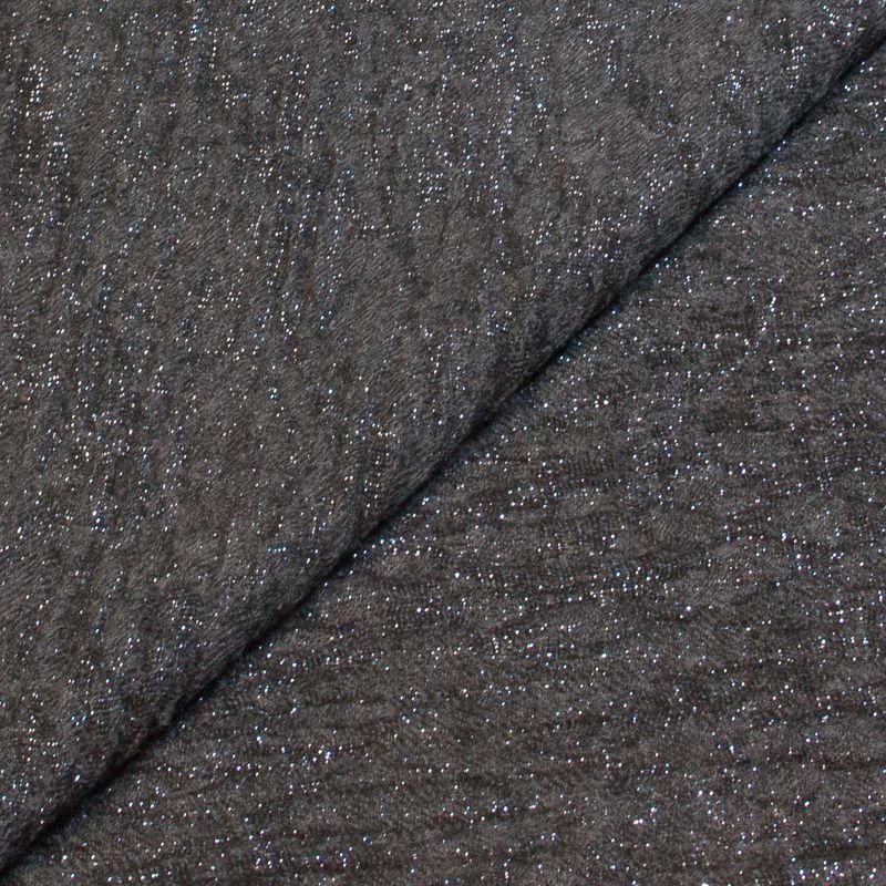 Étoffe de laine gaufrée - Gris