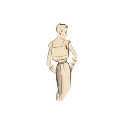 Patron Vogue 1964 Y5 - Robe et mini cape 2