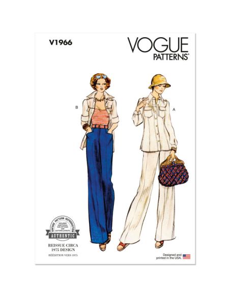 Patron Vogue 1966 B5 - Veste semi ajustée