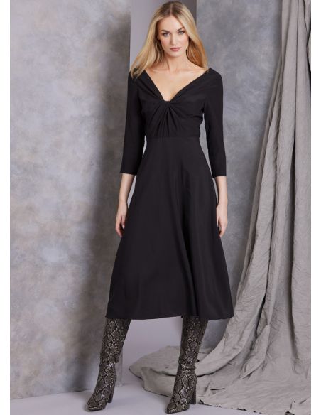 Patron Vogue 1967 H5 - Robe doublée