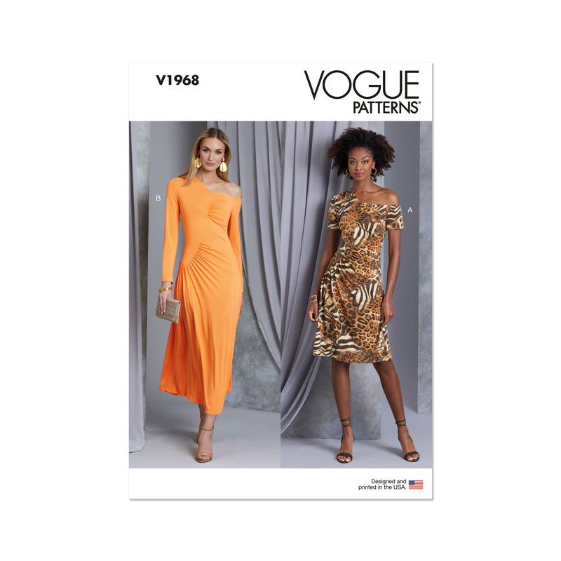 Patron Vogue 1968 B5 - Robe moulante