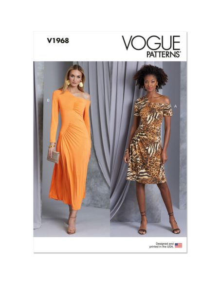 Patron Vogue 1968 B5 - Robe moulante