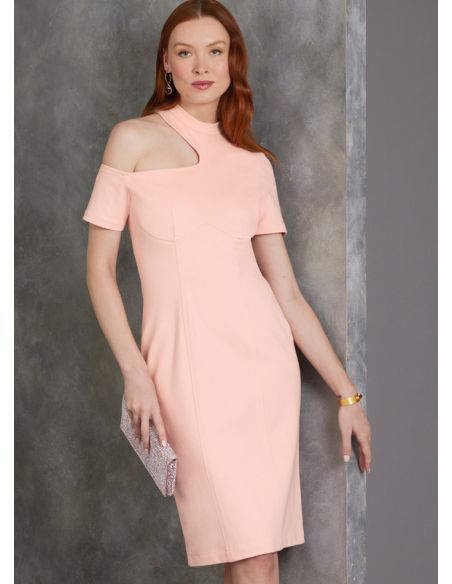 Patron Vogue 1969 Y5 - Robe moulante à épaule dénudée