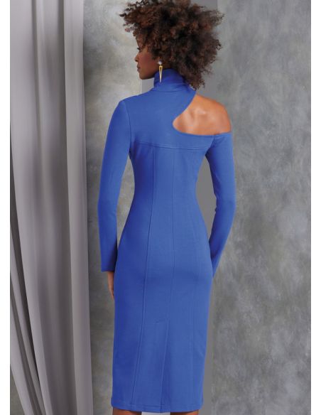 Patron Vogue 1969 Y5 - Robe moulante à épaule dénudée