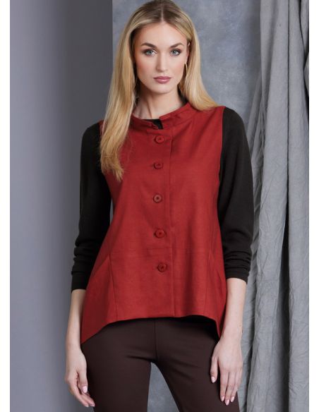 Patron Vogue 1970 Y5 - Gilet et veste semi ajustés