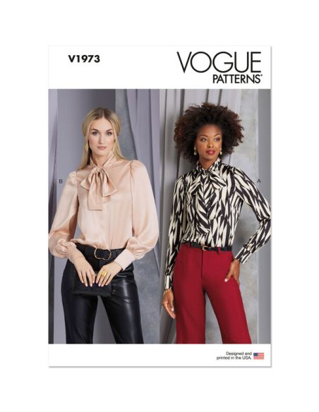 Patron Vogue 1973 H5 - Chemisier semi ajustée