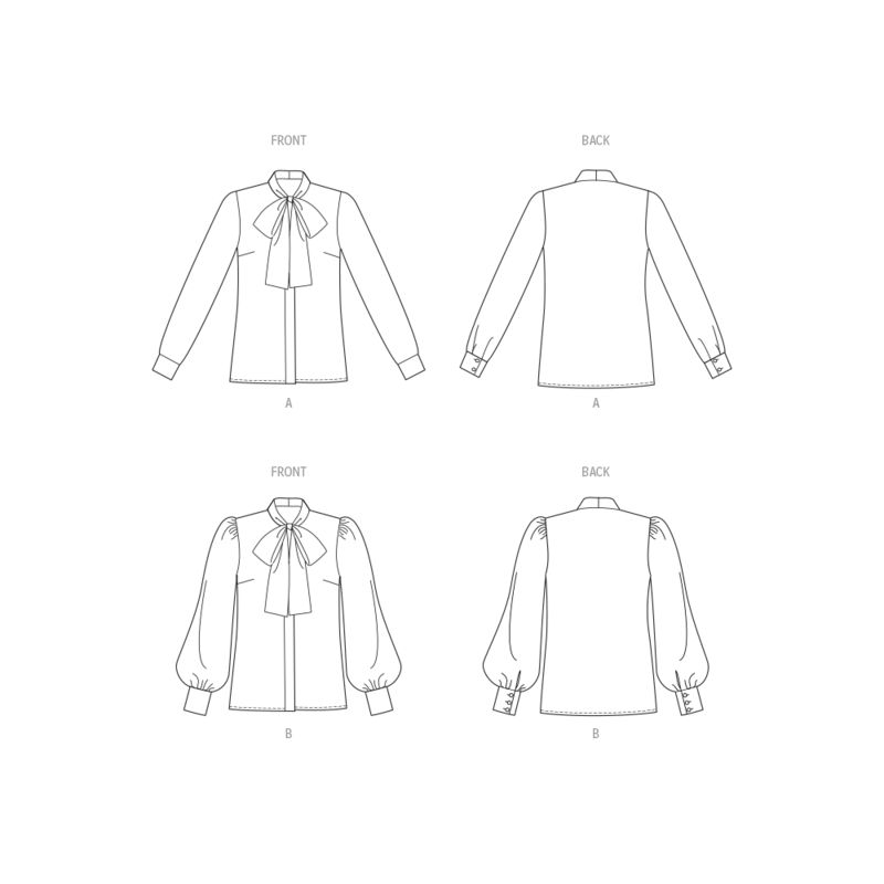 Patron Vogue 1973 H5 - Chemisier semi ajustée