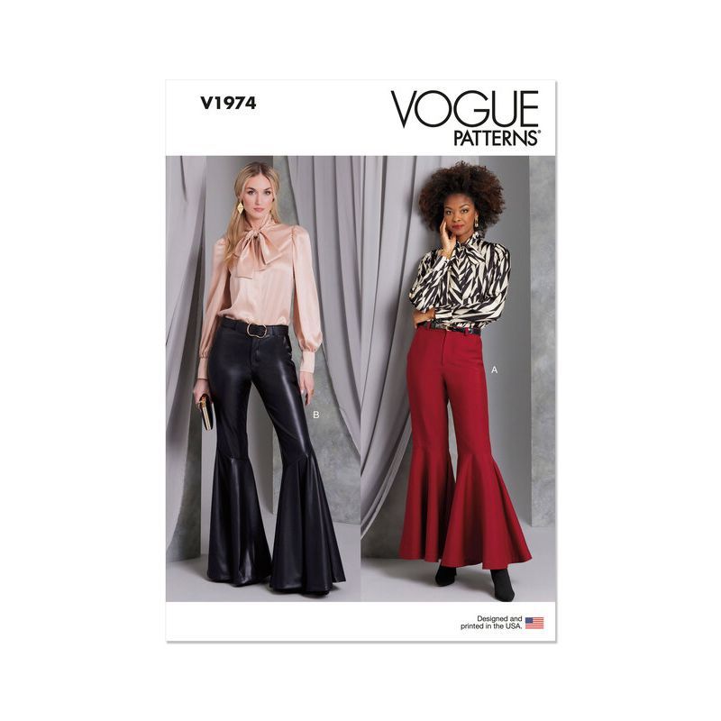 Patron Vogue 1974 H5 - Pantalons évasé